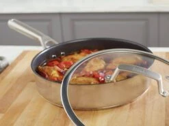 Ninja Zerostick 26cm Stainless Steel Non Stick Saute Pan -Home Furnishings Store 1120226 R Z008A