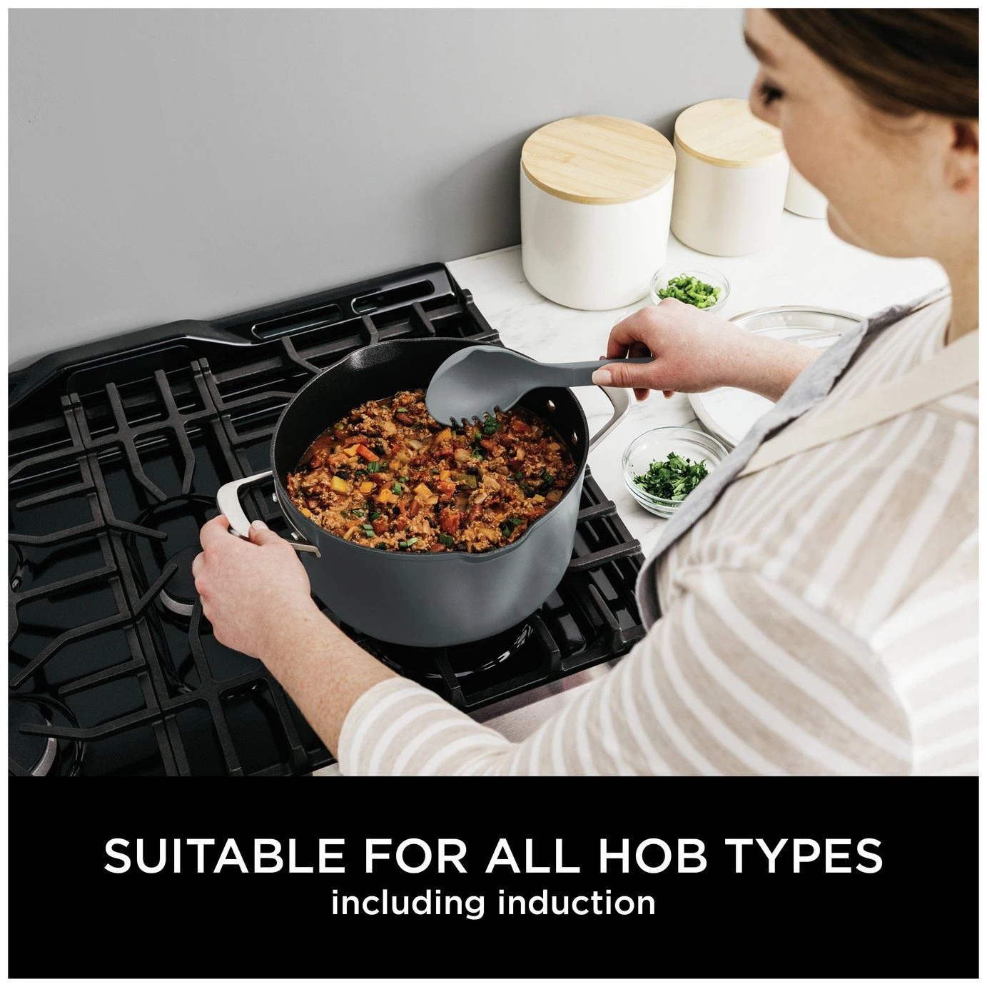 Ninja Zerostick 30cm Non Stick Aluminium Possible Pot -Grey 9 Ninja Zerostick 30cm Non Stick Aluminium Possible Pot -Grey - Image 7