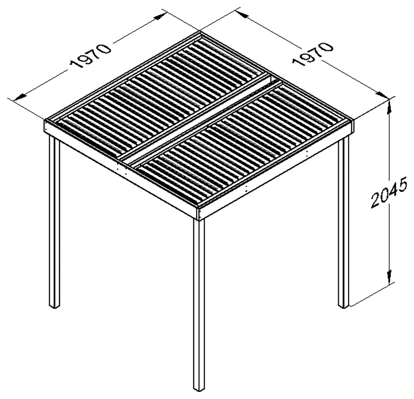 Forest Garden Modular Pergola 4 Forest Garden Modular Pergola - Image 2