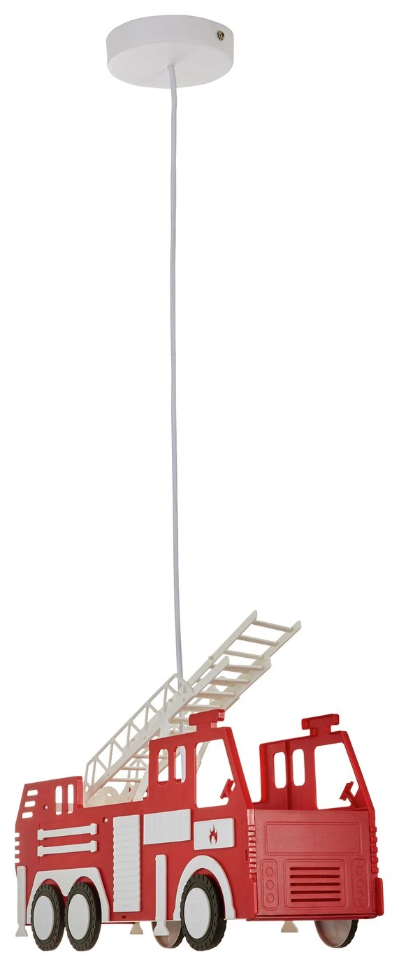 Glow Kids Fire Engine Ceiling Light - Red 6 Glow Kids Fire Engine Ceiling Light - Red - Image 4