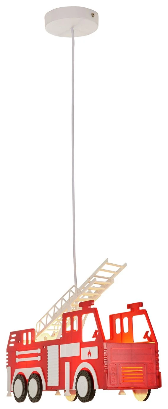 Glow Kids Fire Engine Ceiling Light - Red 8 Glow Kids Fire Engine Ceiling Light - Red - Image 6
