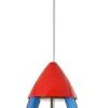 Glow Kids Rocket Ceiling Pendant Light - Blue & Red 1 Glow Kids Rocket Ceiling Pendant Light - Blue & Red -Home Furnishings Store 1151374 R Z001A