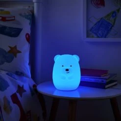 Glow Kids Bear Silicone Night Table Light - Multicoloured 17 Glow Kids Bear Silicone Night Table Light - Multicoloured -Home Furnishings Store 1151422 R Z004C