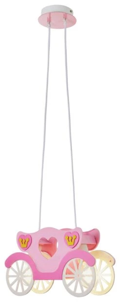 Glow Kids Princess Carriage Pendant Light - Pink & White 15 Glow Kids Princess Carriage Pendant Light - Pink & White -Home Furnishings Store 1151446 R Z002C