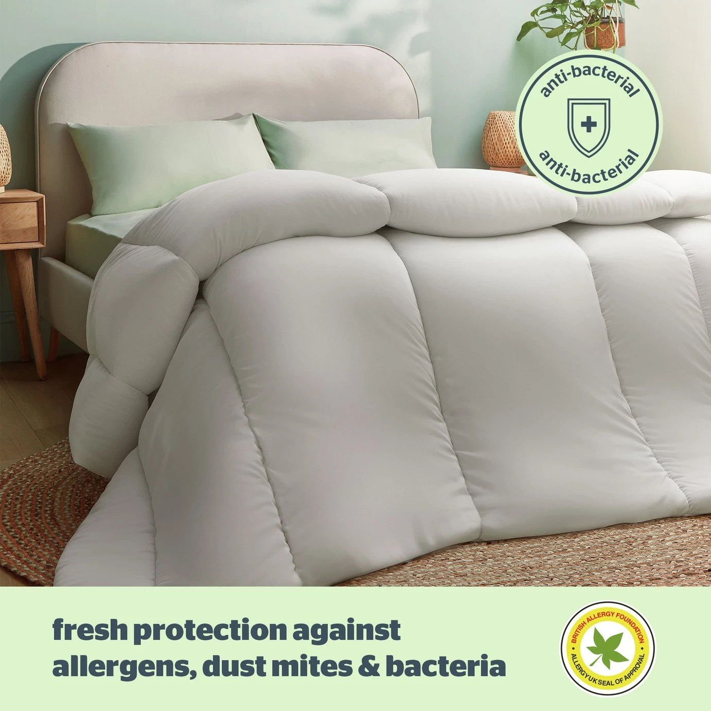 Silentnight Anti Allergy 4.5Tog Duvet - Double 4 Silentnight Anti Allergy 4.5Tog Duvet - Double - Image 2