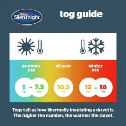 Silentnight Anti Allergy 4.5Tog Duvet - Double 16 Silentnight Anti Allergy 4.5Tog Duvet - Double -Home Furnishings Store 1156324 R Z006A