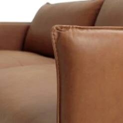 Habitat Moore Leather 2 Seater Sofa - Tan 19 Habitat Moore Leather 2 Seater Sofa - Tan -Home Furnishings Store 1173778 R Z007A