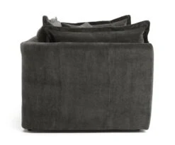 Habitat Jacques Velvet Cuddle Chair - Grey 19 Habitat Jacques Velvet Cuddle Chair - Grey -Home Furnishings Store 1177217 R Z004A