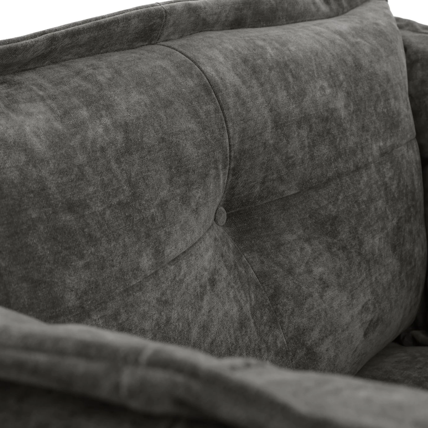 Habitat Jacques Velvet Cuddle Chair - Grey 11 Habitat Jacques Velvet Cuddle Chair - Grey - Image 9