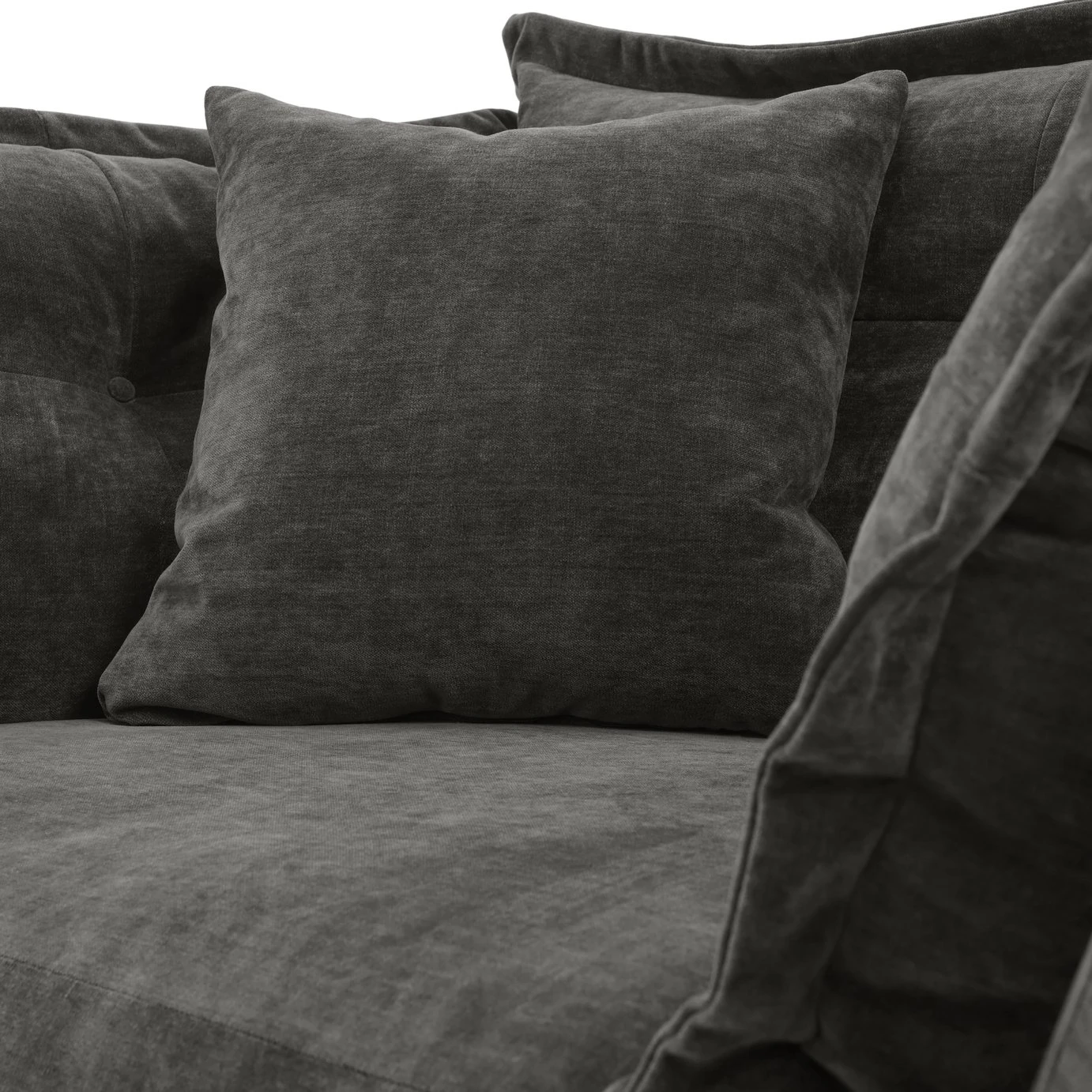 Habitat Jacques Velvet Cuddle Chair - Grey 13 Habitat Jacques Velvet Cuddle Chair - Grey - Image 11