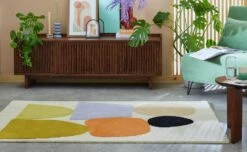 Habitat Geometric Cut Pile Rug - 120X170cm - Multicoloured -Home Furnishings Store 1179985 R Z001C