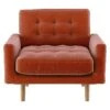 Habitat Fenner Velvet Accent Chair - Orange -Home Furnishings Store 1181368 R Z001A