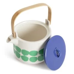 Habitat Abstract Stoneware Teapot - Green And Blue -Home Furnishings Store 1181478 R Z003A