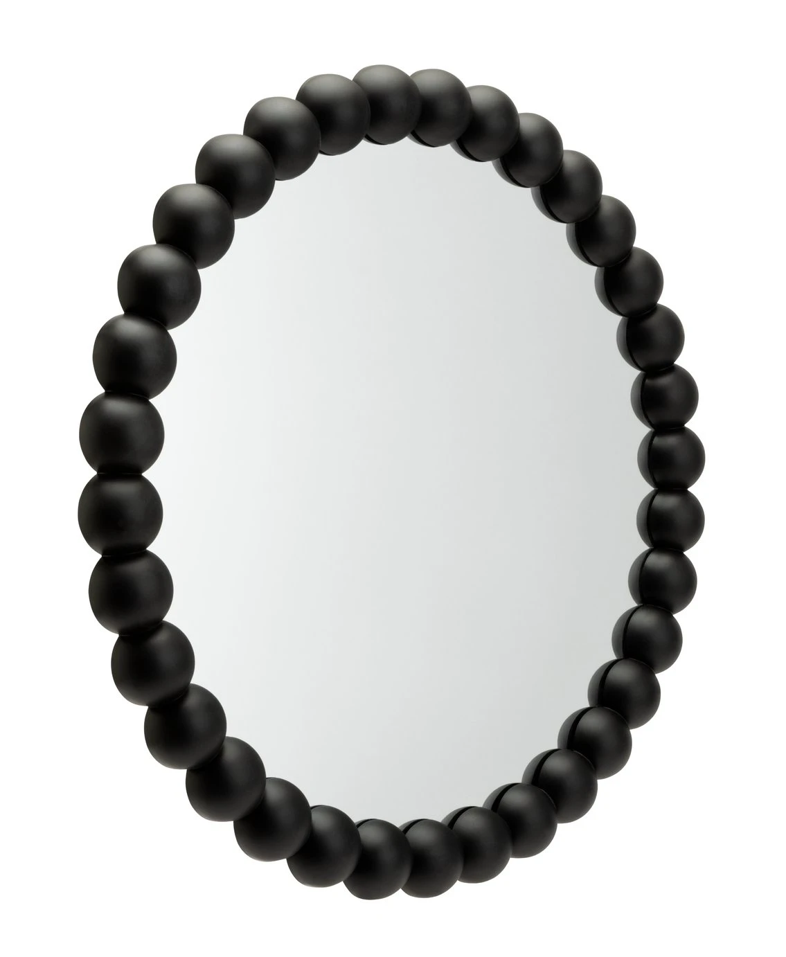 Habitat Beaded Round Wall Mirror - Black - 50x50cm 3 Habitat Beaded Round Wall Mirror - Black - 50x50cm