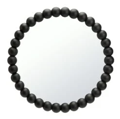 Habitat Beaded Round Wall Mirror - Black - 50x50cm 10 Habitat Beaded Round Wall Mirror - Black - 50x50cm -Home Furnishings Store 1182642 R Z003A