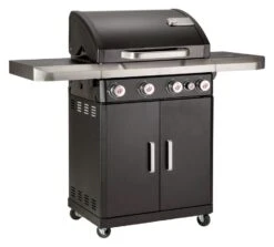 LANDMANN Rexon CooK 4 Burner Gas BBQ - Black