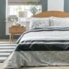 Habitat 180 TC Textured Block Print Bedding Set - Single -Home Furnishings Store 1232688 R Z001A