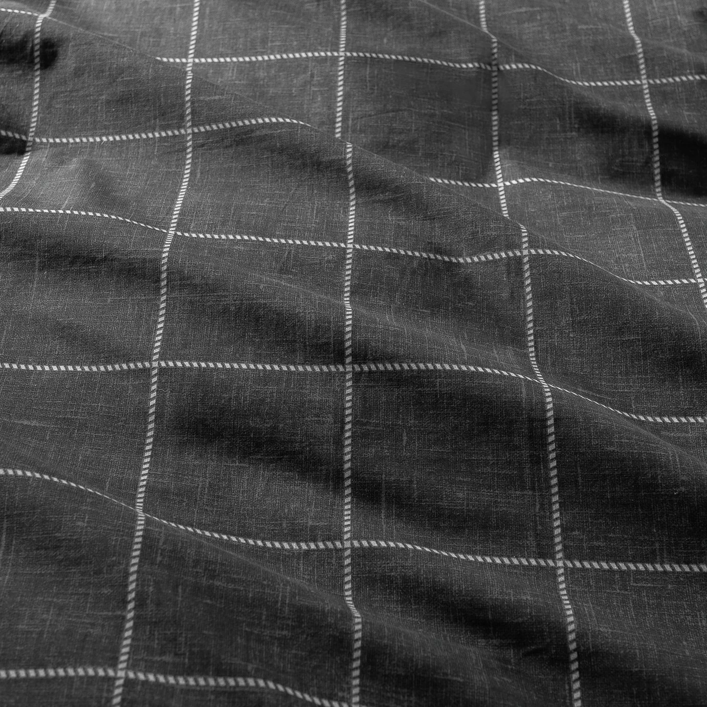 Habitat Grid Check Blue Bedding Set - Single 7 Habitat Grid Check Blue Bedding Set - Single - Image 5