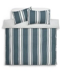 Habitat Cotton Coastal Stripe Blue Bedding Set - Single -Home Furnishings Store 1232884 R Z002A