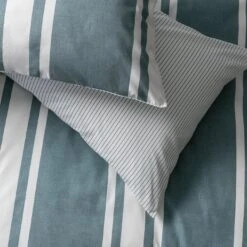 Habitat Cotton Coastal Stripe Blue Bedding Set - Single -Home Furnishings Store 1232884 R Z003A