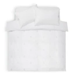 Habitat Cotton Embroidered Leaf White Bedding Set- Single -Home Furnishings Store 1232994 R Z002A