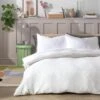 Habitat Cotton 200TC Muslin White Bedding Set - Double -Home Furnishings Store 1233278 R Z001A