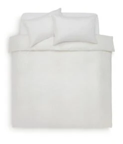 Habitat Cotton 200TC Muslin White Bedding Set - Double -Home Furnishings Store 1233278 R Z002A