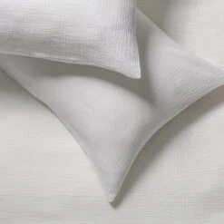 Habitat Cotton 200TC Muslin White Bedding Set - Double -Home Furnishings Store 1233278 R Z003A