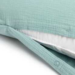 Habitat Cotton 200TC Muslin Green Bedding Set - Double -Home Furnishings Store 1233319 R Z004A