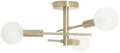 Habitat Globe Ribbed Metal Bathroom Ceiling Light - Brass 10 Habitat Globe Ribbed Metal Bathroom Ceiling Light - Brass -Home Furnishings Store 1233711 R Z001C