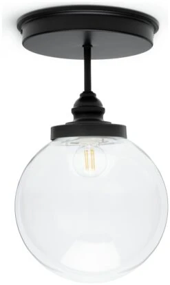 Habitat Globe Metal Bathroom Pendant Light - Black -Home Furnishings Store 1233797 R Z004A