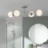 Habitat Metal 4 Light Bathroom Flush Ceiling Light - Chrome -Home Furnishings Store 1233807 R Z001A