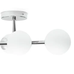 Habitat Metal 4 Light Bathroom Flush Ceiling Light - Chrome -Home Furnishings Store 1233807 R Z002A
