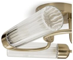Habitat Ribbed Metal 3 Light Bathroom Ceiling Light - Gold 11 Habitat Ribbed Metal 3 Light Bathroom Ceiling Light - Gold -Home Furnishings Store 1233845 R Z002A