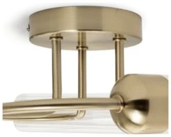 Habitat Ribbed Metal 3 Light Bathroom Ceiling Light - Gold 12 Habitat Ribbed Metal 3 Light Bathroom Ceiling Light - Gold -Home Furnishings Store 1233845 R Z003A