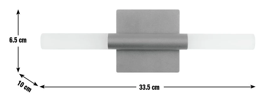 Habitat Metal 2 Light LED Bathroom Wall Light - Black 5 Habitat Metal 2 Light LED Bathroom Wall Light - Black - Image 3