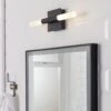 Habitat Metal 2 Light LED Bathroom Wall Light - Black 1 Habitat Metal 2 Light LED Bathroom Wall Light - Black -Home Furnishings Store 1233876 R Z001A