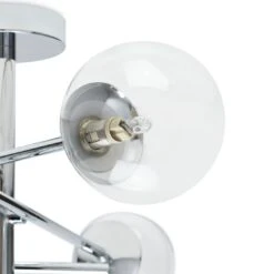 Habitat Sputnik Metal Bathroom Flush Ceiling Light - Chrome -Home Furnishings Store 1233890 R Z002A