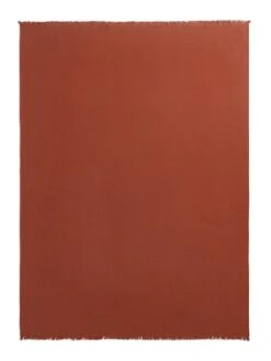 Habitat Cotton Plain Textured Throw - Terracotta - 150x200cm -Home Furnishings Store 1244212 R Z004A