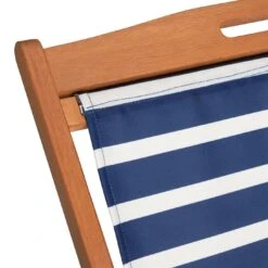 Habitat Folding Wooden Garden Deck Chair - Blue -Home Furnishings Store 1247628 R Z004A