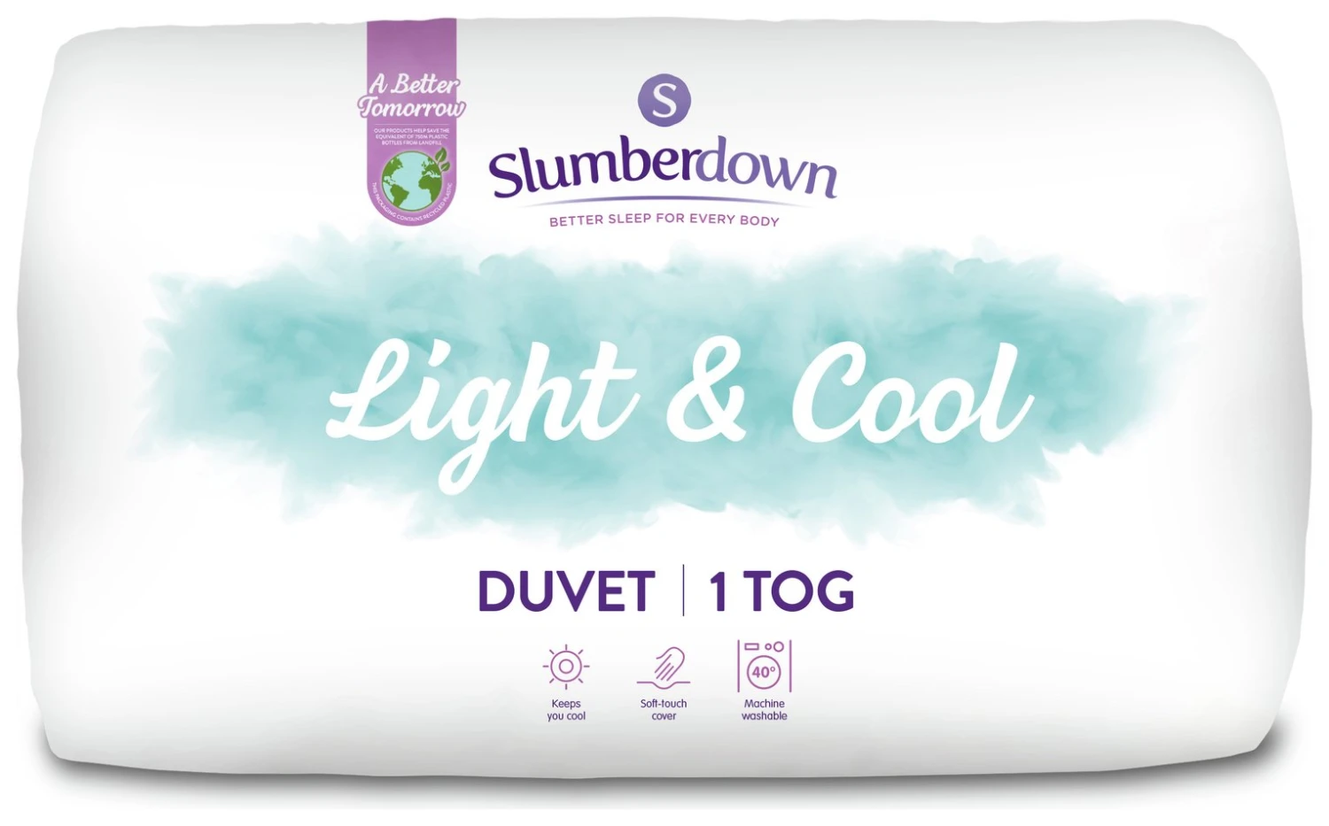 Slumberdown Light & Cool 1 Tog Duvet - Single 3 Slumberdown Light & Cool 1 Tog Duvet - Single