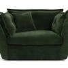 Habitat Jacques Velvet Cuddle Chair - Moss Green -Home Furnishings Store 1252826 R Z001A