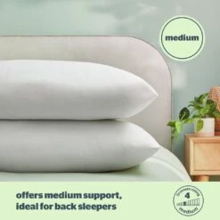 Silentnight Anti-Allergy Medium/ Soft Pillow - 2 Pack 13 Silentnight Anti-Allergy Medium/ Soft Pillow - 2 Pack -Home Furnishings Store 1274299 R Z005A