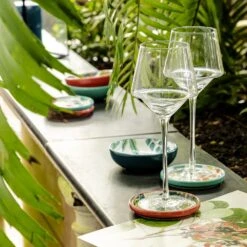 Habitat X Kew Set Of 4 Ceramic Botanical Coasters -Home Furnishings Store 1300541 R Z003C