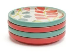 Habitat X Kew Set Of 4 Ceramic Botanical Coasters -Home Furnishings Store 1300541 R Z004A