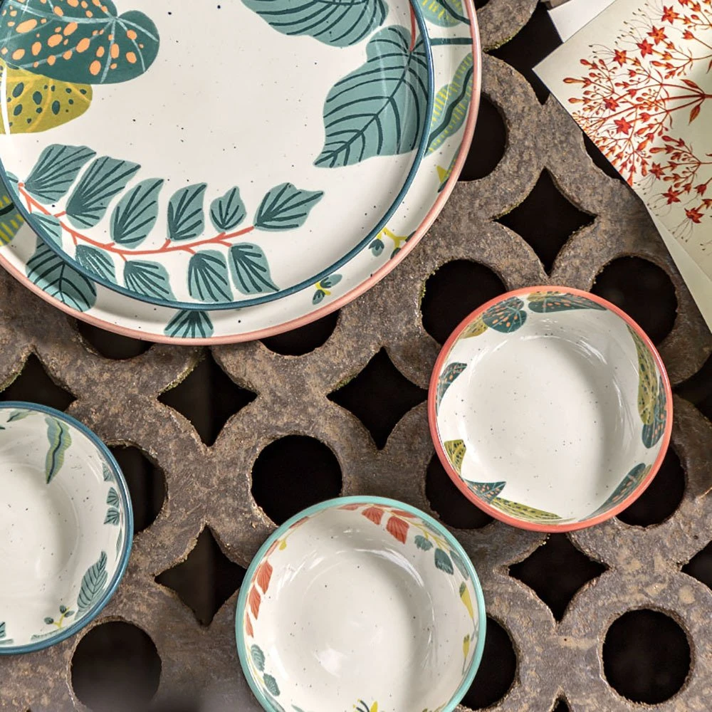 Habitat X Kew Set Of 2 Ceramic Side Plate 9 Habitat X Kew Set Of 2 Ceramic Side Plate - Image 7