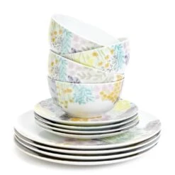 Habitat Floral 12 Piece Porcelain Dinner Set -Home Furnishings Store 1307276 R Z002A