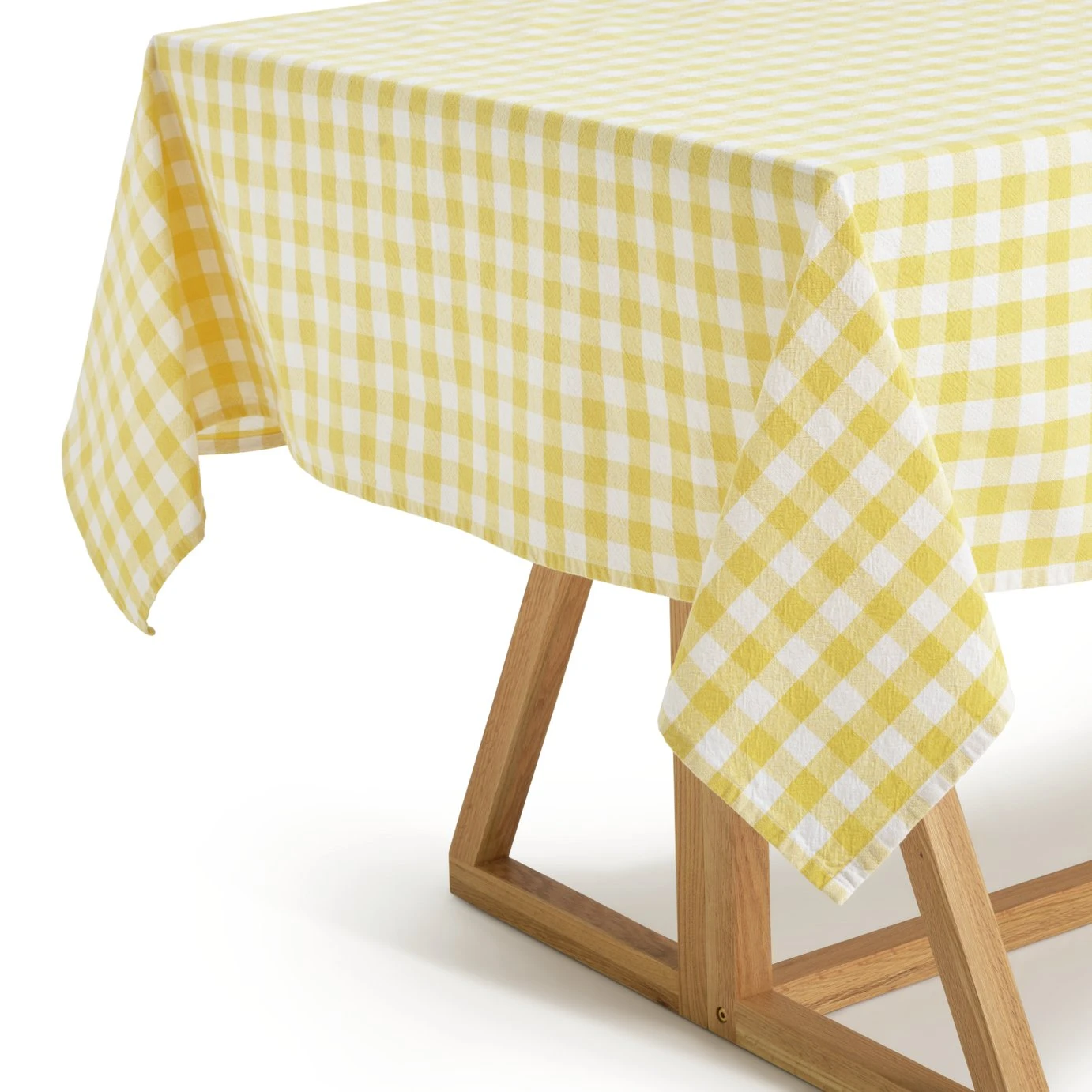 Habitat Checked Table Cloth - Yellow 3 Habitat Checked Table Cloth - Yellow