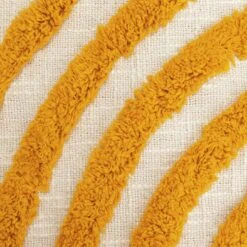 Habitat Geo Tufted Throw - White & Yellow - 125x150cm -Home Furnishings Store 1309944 R B001