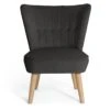 Habitat Alexis Velvet Cocktail Chair - Charcoal -Home Furnishings Store 1341256 R Z001A
